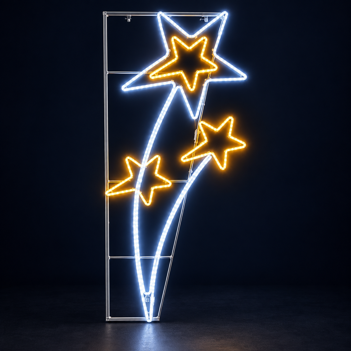 Motiv luminos LED pentru stâlp, stele căzătoare