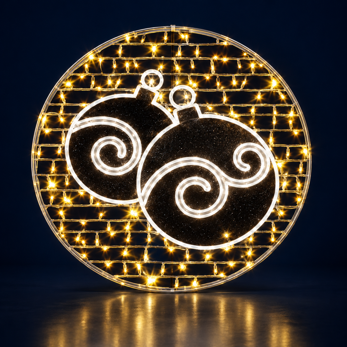 Medalion luminos LED Globuri de Crăciun