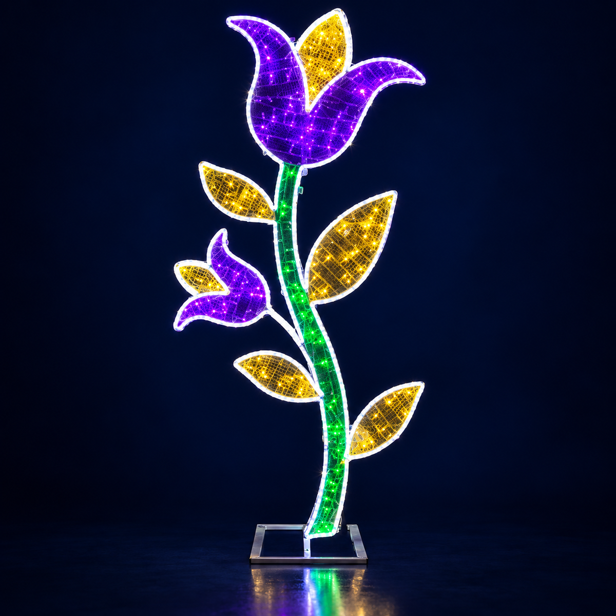 Floare luminoasă LED Lalea mov