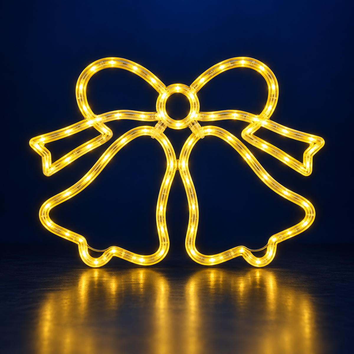 Motiv luminos LED Clopoței galbeni cu fundă