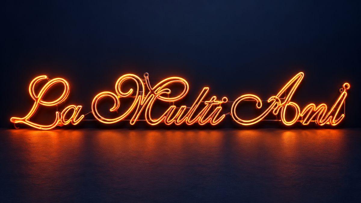 Mesaj luminos LED „La Mulți Ani”