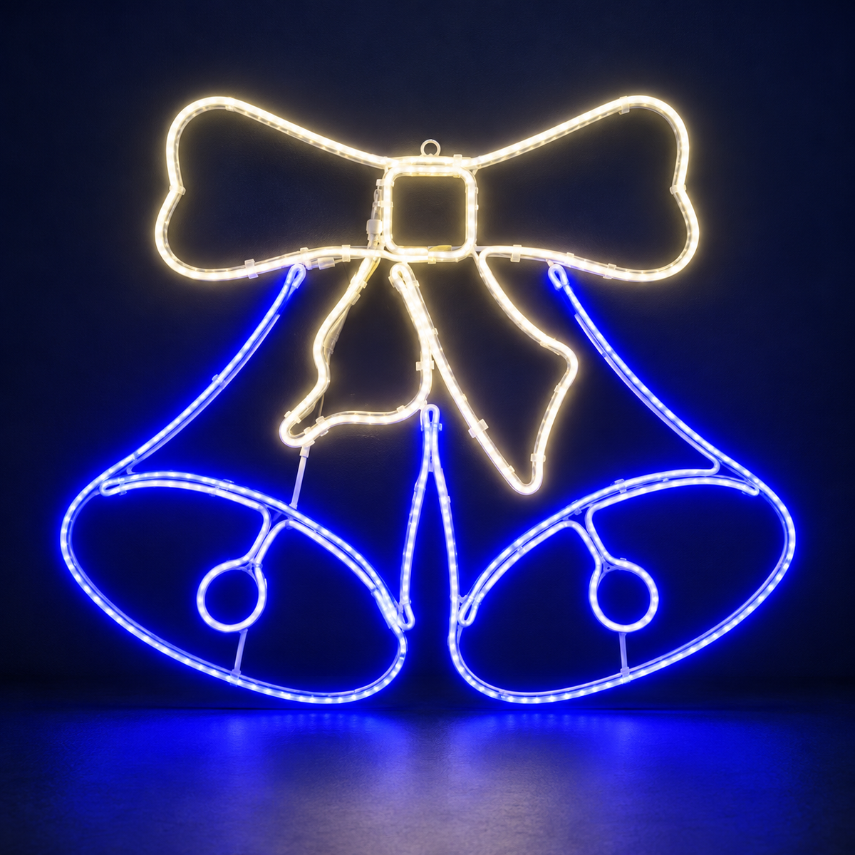 Motiv luminos LED Clopoței albaștri cu fundă