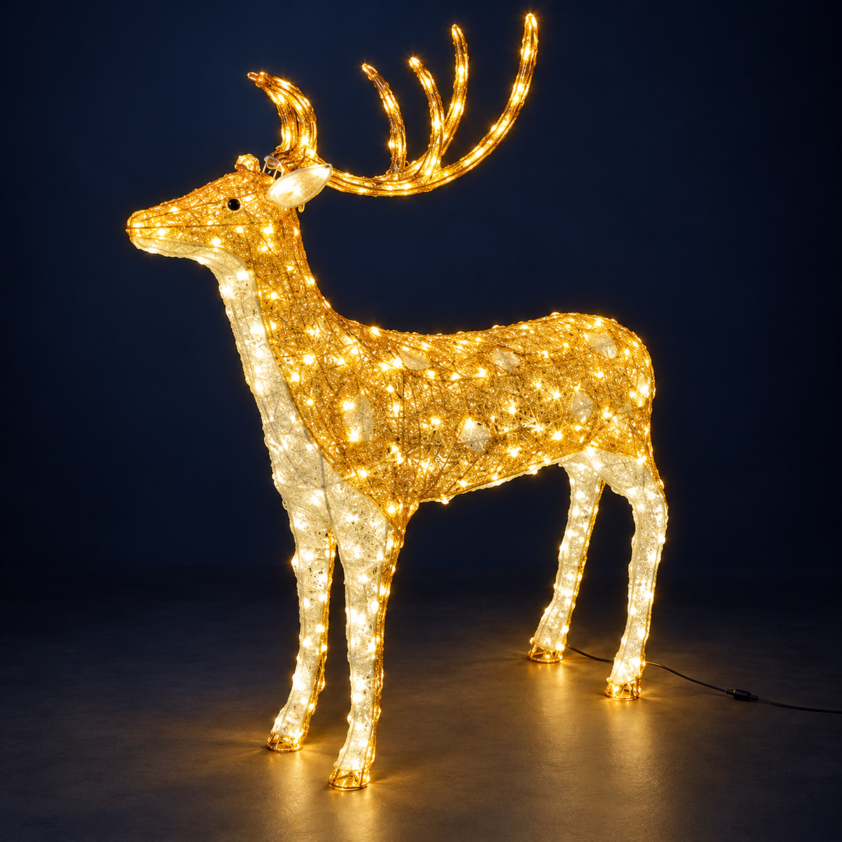 Ren luminos LED auriu