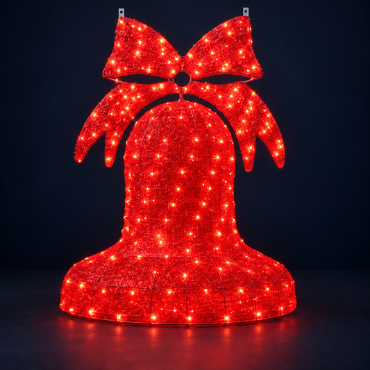 Clopoțel luminos LED roșu cu fundă