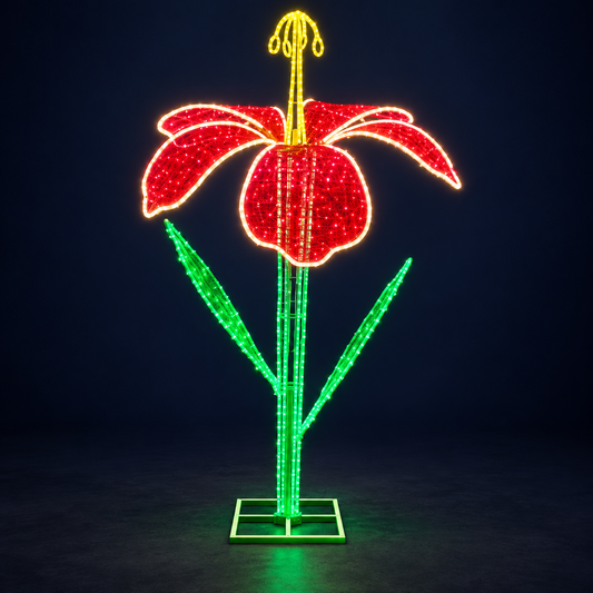Floare luminoasă LED roșie